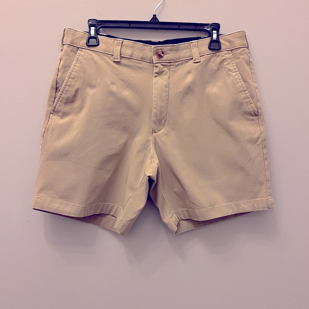 Club Room Tan Flat Front Shorts Versatile Casual Wear